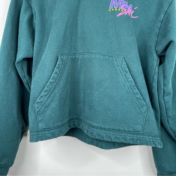 Madhappy Aspen Ski Lodge Hoodie Green Sweatshirt Heavyweight Cotton Small Medium - Picture 4 of 15